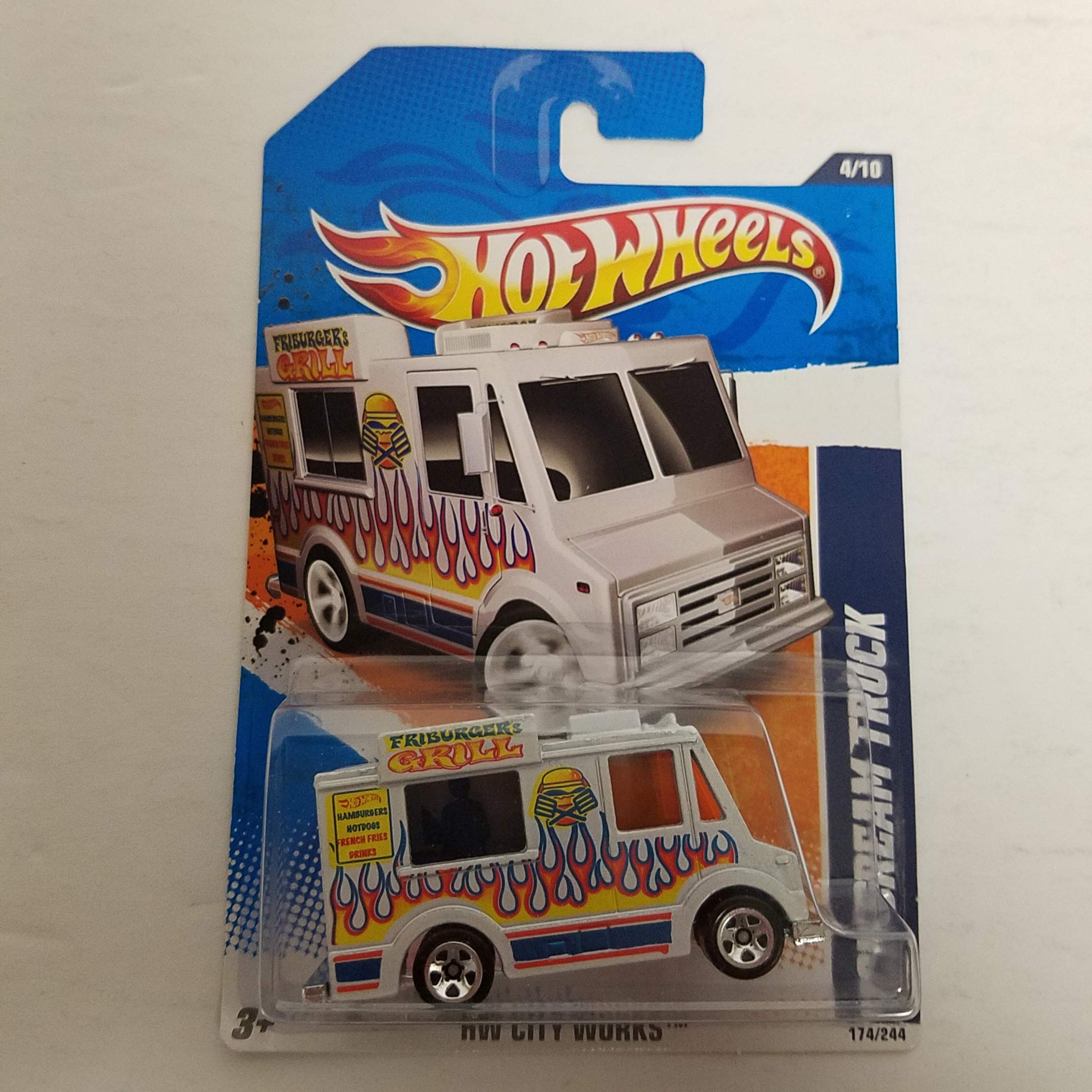 Ice Cream Truck 2011 Hot Wheels HW City Works 1/64 diecast car No